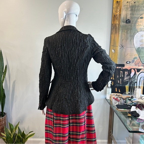 NWT Franco Mirabelli Plissé Statement Evening Jacket - Picture 6 of 14